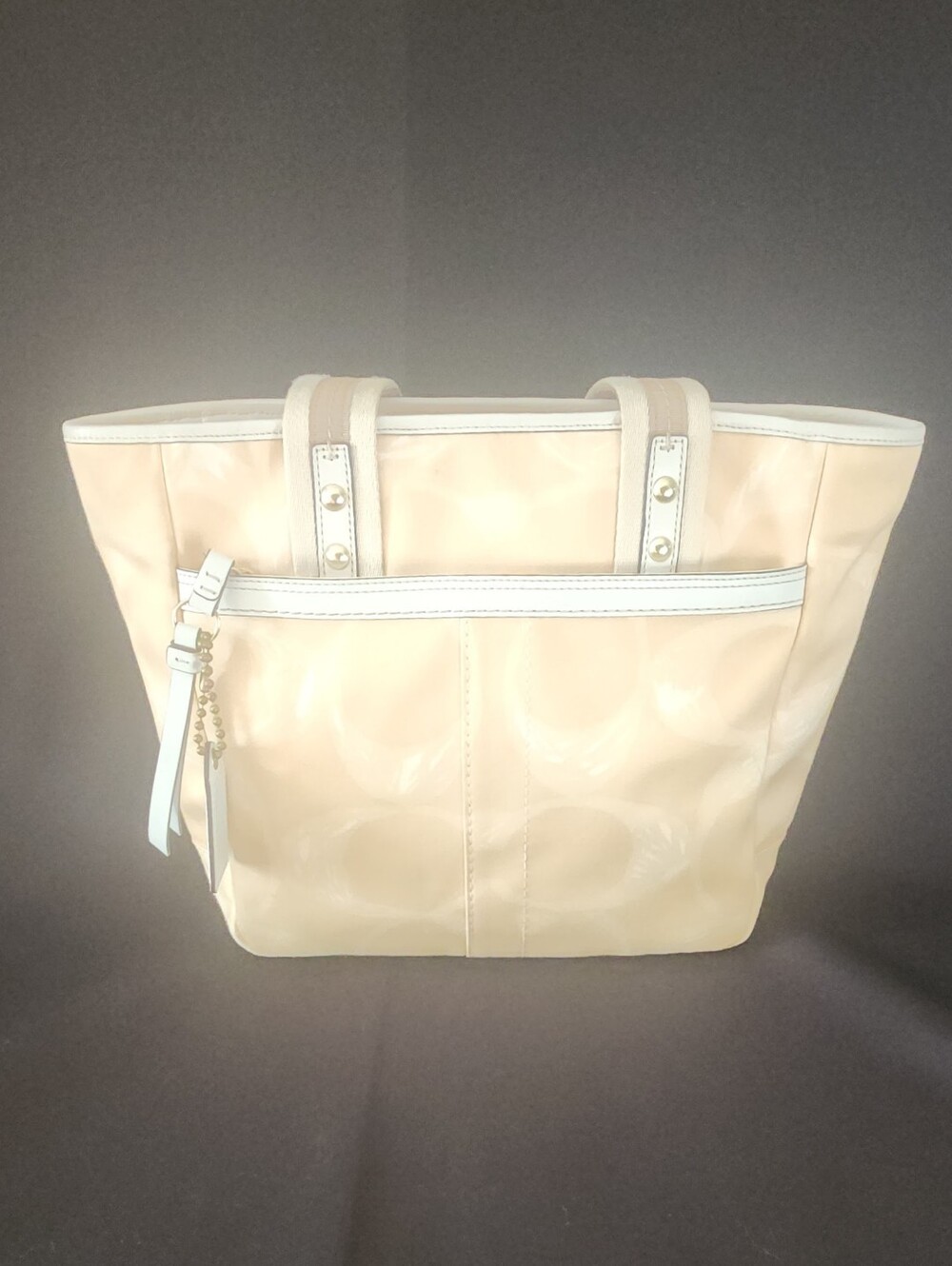 Coach Hampton Signature Jacquard Tote in Khaki - Picture 3 of 16
